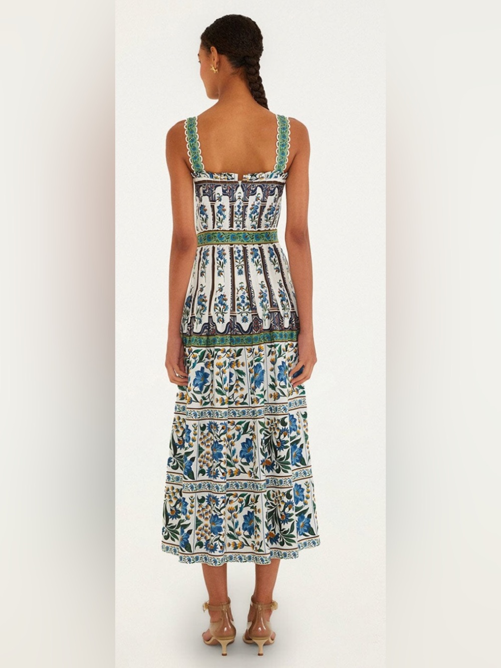 FARM Rio Off-White Manoela Belted Maxi Dres, size M, NWT - Picture 3 of 3